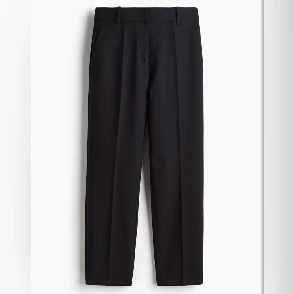 H&M Black Elastic Waist Ankle Length Pants - Picture 4 of 4